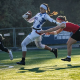 Jogadora do Brasil durante o Mundial de flag football