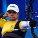 Juliana Cristina da Silva no tiro com arco dos Jogos Paralímpicos de Paris-2024