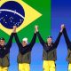 Maria Fernanda Costa, Stephanie Balduccini, Maria Paula Heitmann e Gabriele Roncatto ficam em sétimo lugar no revezamento 4 x 200 m livre feminino dos Jogos Olímpicos de Paris-2024