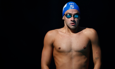 Nick Albierto em preparação para nadar o Troféu José Finkel antes do Mundial de Natação em Piscina Curta