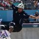 Pedro Barros no skate park masculino dos Jogos Olímpicos de Paris-2024