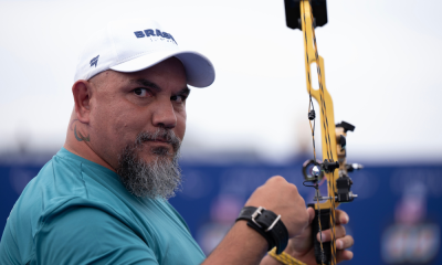 Reinaldo Charão no tiro com arco dos Jogos Paralímpicos de Paris-2024