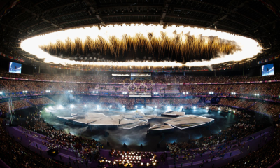 Stade de France na cerimônia de encerramento dos Jogos Olímpicos de Paris-2024