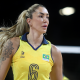 Thaisa em ação nos Jogos Olímpicos de PARIS-2024, com a seleção brasileira de vôlei feminino