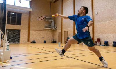 Vitor Tavares, do badminton, treinando em Troyes para os Jogos Paralímpicos de Paris 2024