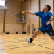 Vitor Tavares, do badminton, treinando em Troyes para os Jogos Paralímpicos de Paris 2024