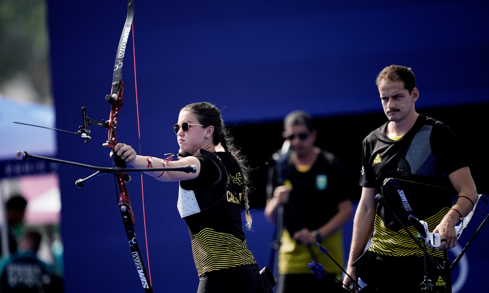 Ana Luiza Caetano tiro com arco Paris 2024 Jogos Olímpicos Olimpíada Marcus D'Almeida duplas mistas torcida