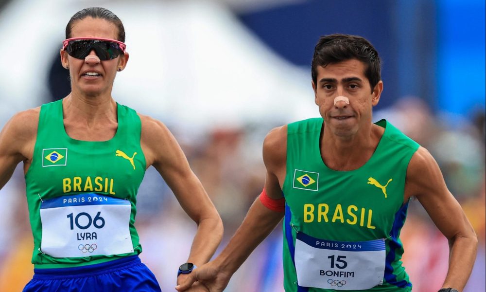 Viviana Lyra Caio Bonfim maratona maratona marcha atletica atletismo paris 2024