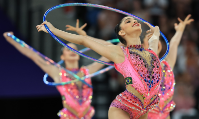 Conjunto do Brasil da ginástica rítmica nos Jogos Olímpicos Paris-2024