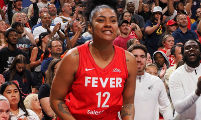 Damiris Dantas durante partida do Indiana Fever na WNBA