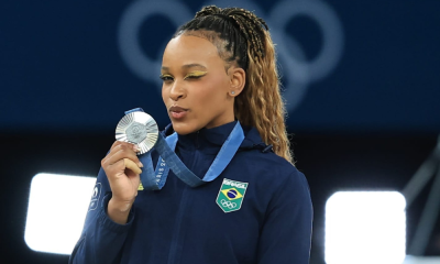 Rebeca Andrade na final do individual geral nos Jogos Olímpicos de Paris