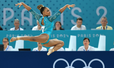 Rebeca Andrade na final de salto dos Jogos Olímpicos de Paris