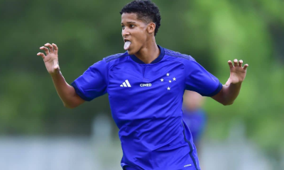 Tevis, do Cruzeiro, em jogo do Brasileiro Sub-20