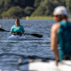 Adriana Gomes de Azevedo em ação na canoagem dos Jogos Paralímpicos de Paris-2024