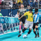 Ricardinho durante duelo entre Brasil e Argentina na semifinal do futebol de cegos em paris-2024