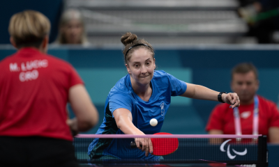 Danielle Rauen no tênis de mesa dos Jogos Paralímpicos de Paris-2024