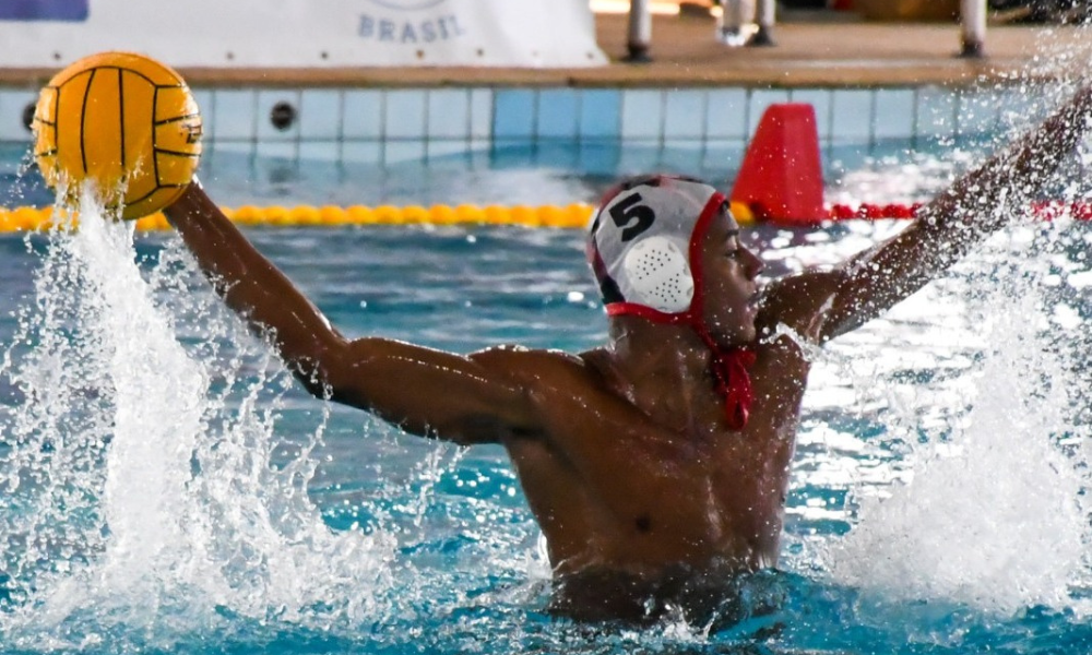 Flamengo em ação na Liga Nacional de polo aquático (Jéssica Araújo/PAB)