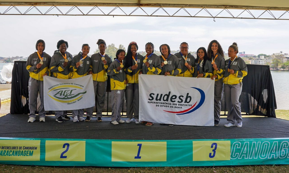 Associação Cacaueira de Canoagem, campeã geral do Brasileiro de canoagem velocidade (Divulgação/Canoagem Brasileira)