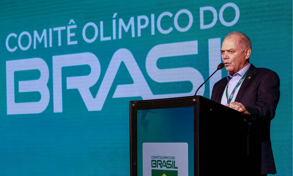 Paulo Wanderley, presidente do Comitê Olímpico do Brasil, durante a cerimônia de abertura da COB Expo COB investimento