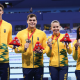 Revezamento do Brasil com o bronze no 4x100m livre misto S14 dos Jogos de Paris-2024 (Alexandre Schneider/CPB)