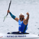 Fernando Rufino vibra com medalha de ouro na paracanoagem em Paris-2024