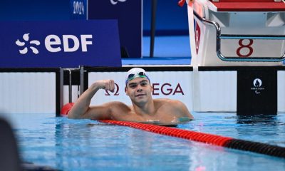 Gabriel Bandeira conquista a medalha de prata nos 100 m costas S14 dos Jogos Paralímpicos de Paris-2024