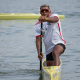 Isaquias Queiroz em ação no Campeonato Brasileiro de canoagem velocidade, falando sobre Los Angeles