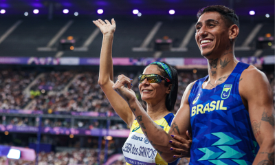 Gabriel Garcia, atleta-guia de Jerusa Geber, nas Paralimpíadas de Paris-2024