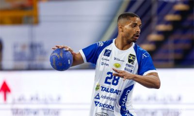 Jogador do Handebol Taubaté durante o Super Globe