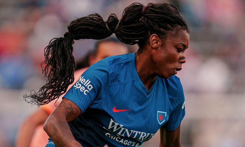 Ludmila marca seu primeiro gol com a camisa do Chicago Red Stars