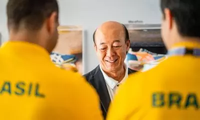 Presidente global da Asics, Yasuhito Hirota, ficou encantado com o Centro de Treinamento do Comitê Paralímpico Brasileiro