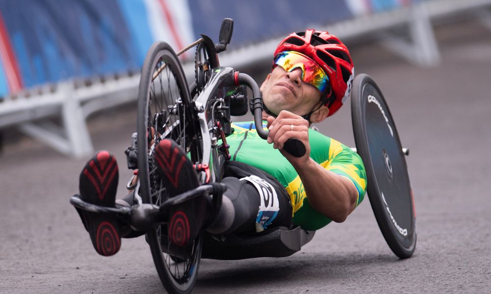 Ulisses Freitas, que disputou o Mundial, no ciclismo de estrada dos Jogos Paralímpicos de Paris-2024