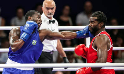 Wanderley Pereira em sua primeira luta contra haitiano; ele deve ser uma das caras do Mundial de Boxe de 2025, organizado pela World Boxing