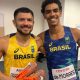 Petrúcio Ferreira e Thomaz Moraes após a semifinal dos 400m nos Jogos Paralímpicos de Paris - Foto: Pedro Suaide