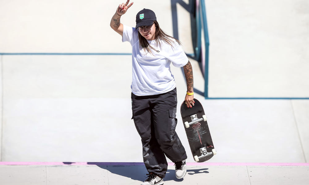 Pâmela Rosa no Mundial de Skate Street na Itália