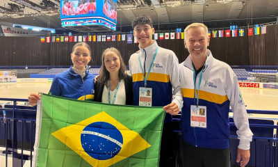 Lucaz Filipe Candria e Elena Mills no Junior Grand Prix de Ostrava