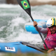 Pepê Gonçalves ficou em segundo lugar no circuito da Copa do Mundo de canoagem slalom no caiaque cross