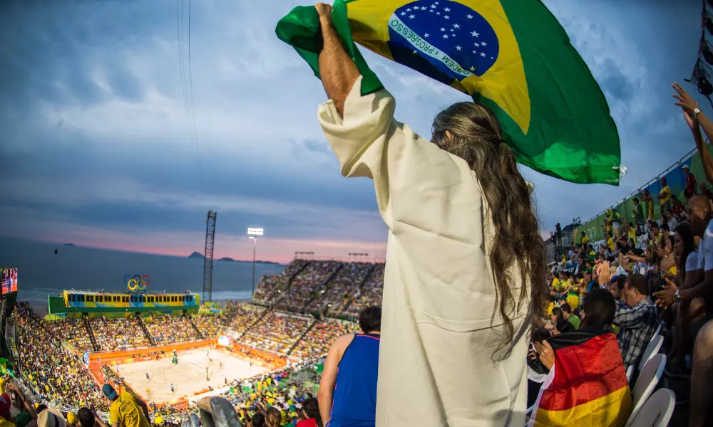 Arena de Copacabana nos Jogos Olímpicos do Rio de Janeiro-2016