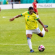 Lance do jogo entre Brasil e Polônia na Copa do Mundo Sub-17