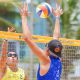 Jogadores durante a Etapa de João Pessoa do Circuito Brasileiro sub-21 de vôlei de praia