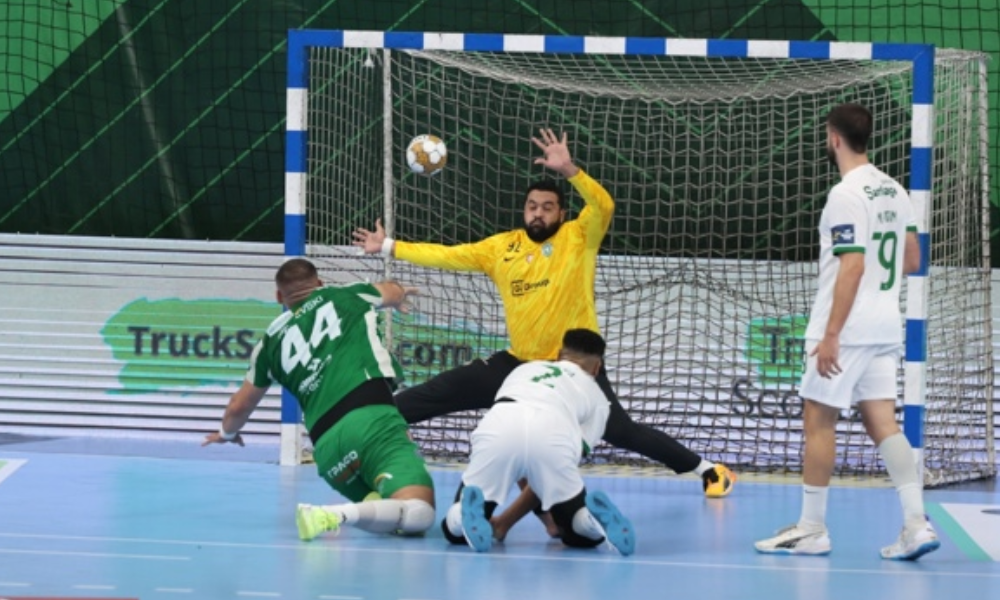 Edney Oliveira Sporting Portugal Champions League Handebol Masculino Foto: Aleksandar Kotevski/Sasho Ristevski EHF