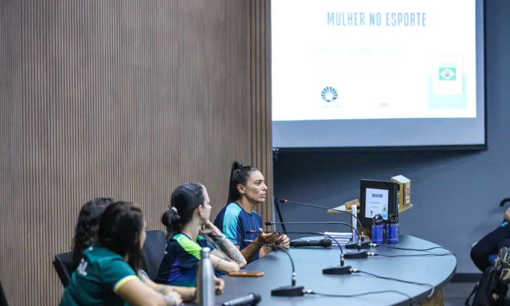 Primeiro encontro presencial de treinadoras no programa MIRA. Foto: William Lucas/COB