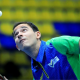 Hugo Calderano tênis de mesa Pan Americano San Salvador Foto: David Martinez/ITTF Americas