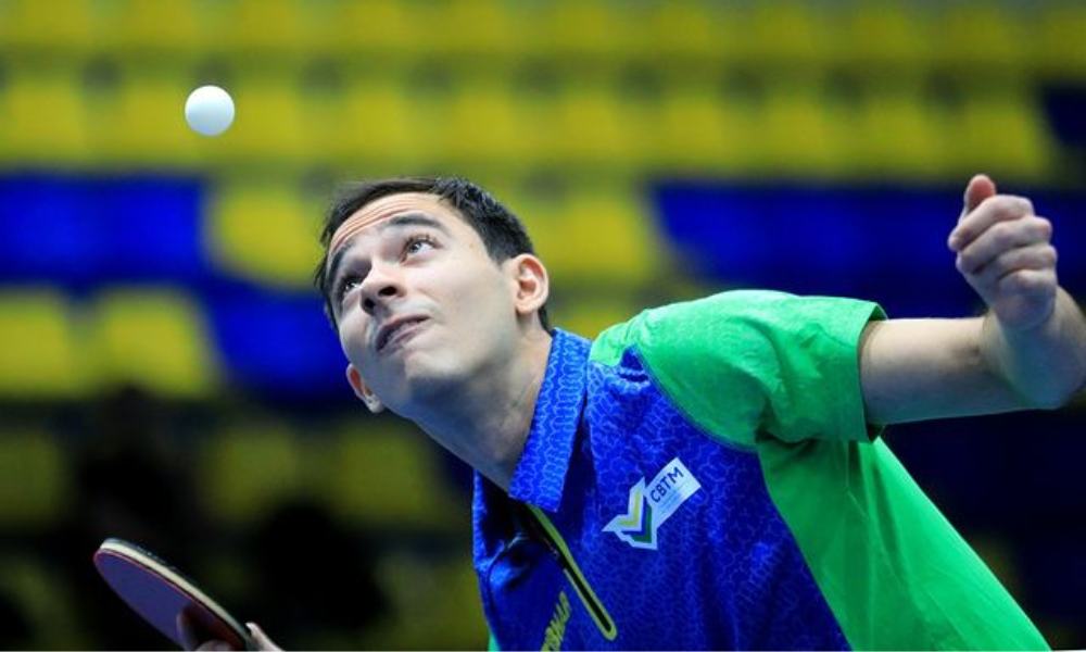 Hugo Calderano tênis de mesa Pan Americano San Salvador Foto: David Martinez/ITTF Americas