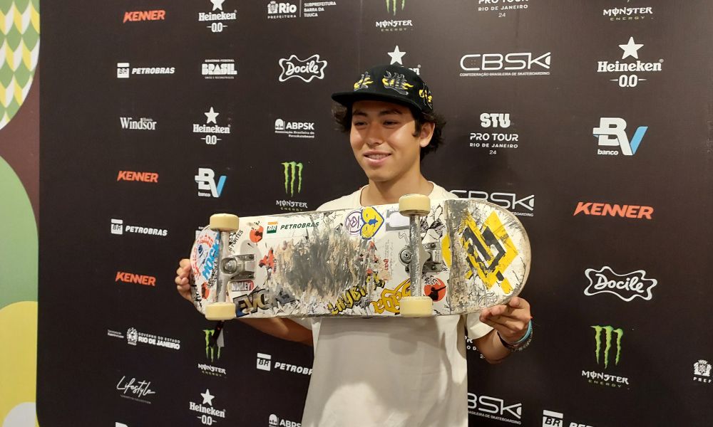 Augusto Akio, o Japinho, no painel do STU Pro Tour Rio