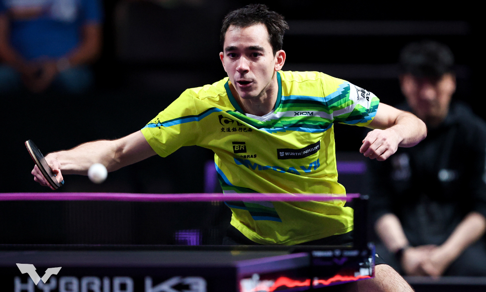 Hugo Calderano Tênis de Mesa WTT Montpellier WTT Champions de Frankfurt tênis de mesa