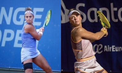 Carol Meligeni e Laura Pigossi, classificadas na chave de simples do W75 de São Paulo (Fotos: Luiz Candido e Omar Erre/Argentina Open)