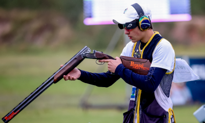 Hussein Daruich, medalhista de prata no Mundial Júnior de tiro esportivo (Miriam Jeske/COB)