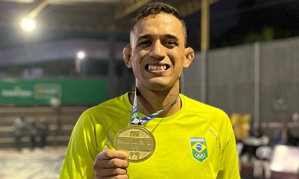 Calebe Corrêa Ferreira, destaque da Copa Brasil de wrestling (Reprodução/Instagram/@calebecferreira)