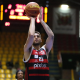 Flamengo em partida do NBB contra o Mogi Basquete